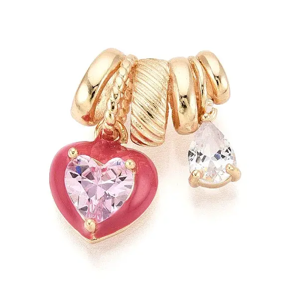 Brass Pave Cubic Zirconia Pendants