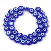 Handmade Evil Eye Lampwork Beads Strands