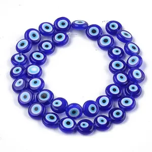 Handmade Evil Eye Lampwork Beads Strands