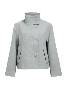 OBJECT Prechodná bunda 'OBJRIKI'  sivá melírovaná