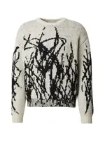 WEEKDAY Sveter 'Emilio'  krémová / čierna