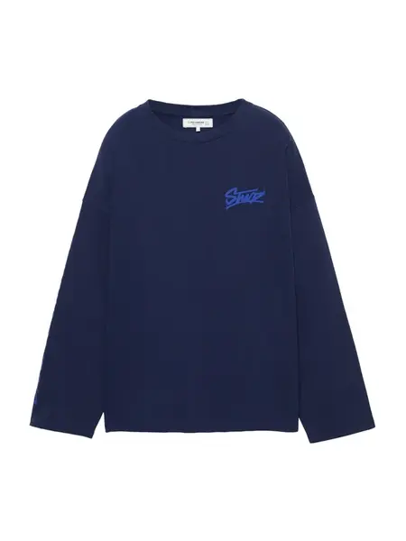 Pull&Bear Tričko 'STWD'  námornícka modrá / indigo