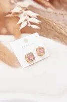 Náušnice Boto s růžovým zirkonem