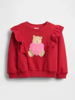 GAP Baby mikina s volánky CashSoft - Holky