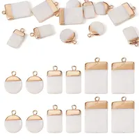 Electroplate Natural Freshwater Shell Pendants