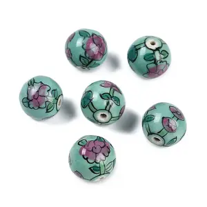 Famille Rose Porcelain Beads