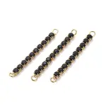 Brass Micro Pave Cubic Zirconia Links