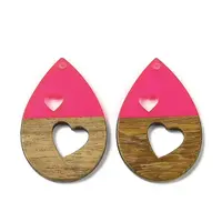 Resin and Walnut Pendants