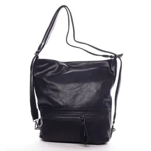Dámská trendová kabelka batoh přes rameno Estefani, černá