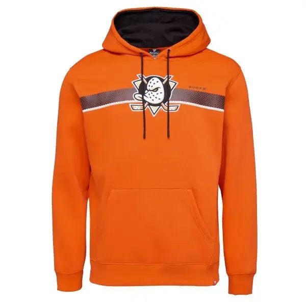 FANATICS ANAHEIM DUCKS WRIST SHOT HOODIE Mikina, oranžová, veľkosť XXL