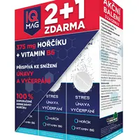 IQ MAG Hořčík + B6 šumivé 60 tablet