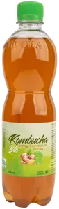 KOMBUCHA Stevikom  zázvor s limetkovou příchutí BIO 500 ml