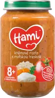 HAMI masozeleninový příkrm Krémové rizoto s mořskou treskou, 8+ 200 g