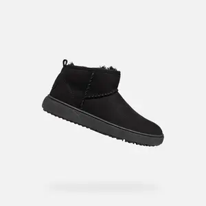 Černé kotníkové boty Geox Theleven Girl