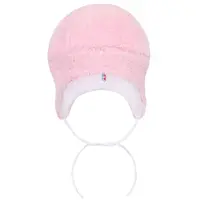 New Baby Zimní čepička  Nice Bear růžová, vel. 86 (12-18m)