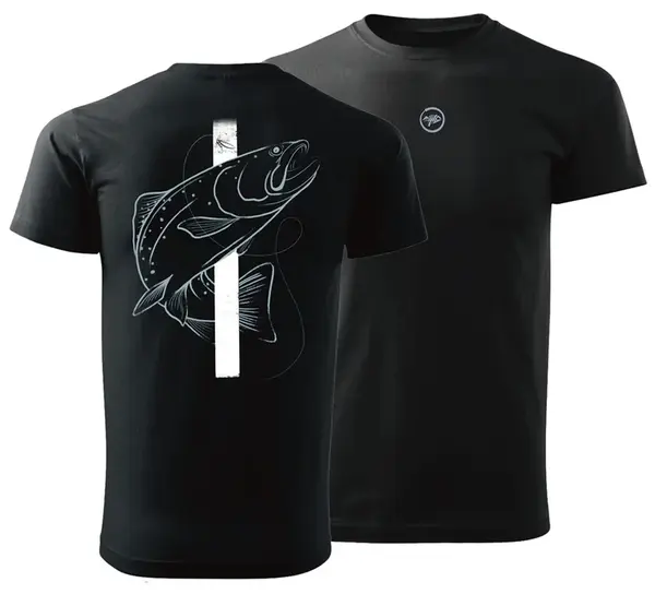 Giants fishing tričko pánské pstruh černé - xxxl