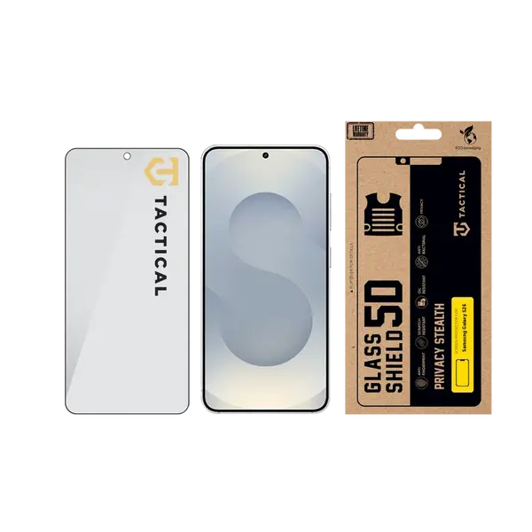 Ochranné sklo Tactical Glass Shield Privacy Stealth 5D pro Samsung Galaxy S26, černá