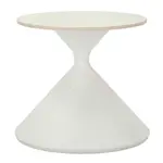 KONFERENČNÍ STOLEK, bílá, kov, keramika, 42/40 cm