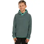 KILPI FLOND Chlapecká fleecová mikina s kapucí, tmavě zelená, velikost