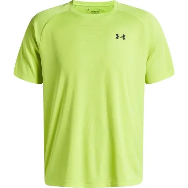 Under Armour TECH TEXTURED Pánske tričko, svetlo zelená, veľkosť