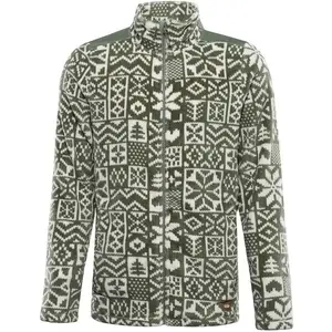 ALPINE PRO EFLIN Pánska flísová mikina, zelená, veľkosť