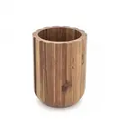 Nimco Akaya - Držák kartáčků a pasty na postavení, vzhled dřeva AK 58