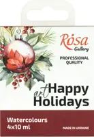 Sada akvarelových barev Rosa 4x10ml Vánoční edice 1