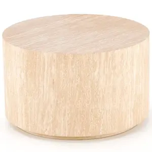 Konferenčný stolík Travertino okrúhly travertín