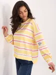 Žlutá pruhovaná mikina