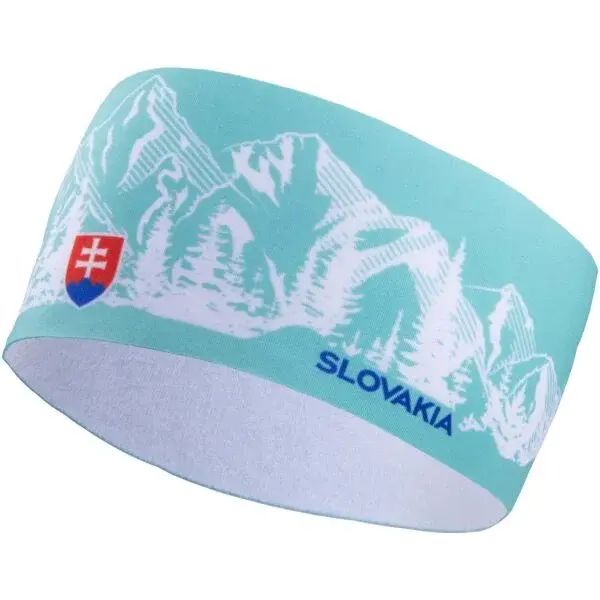 FLLÖS FANLINE HEADBAND SLOVAKIA 1 Sportovní čelenka, tyrkysová, velikost