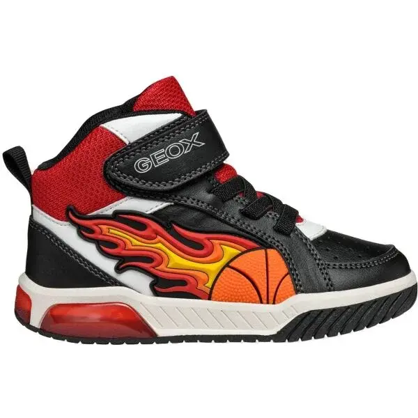 Geox J INEK Chlapecká volnočasová obuv, černá, velikost