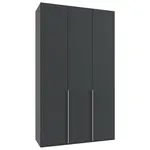 MID.YOU ŠATNÍ SKŘÍŇ S OTOČNÝMI DVEŘMI, barvy grafitu, 135/236/58 cm