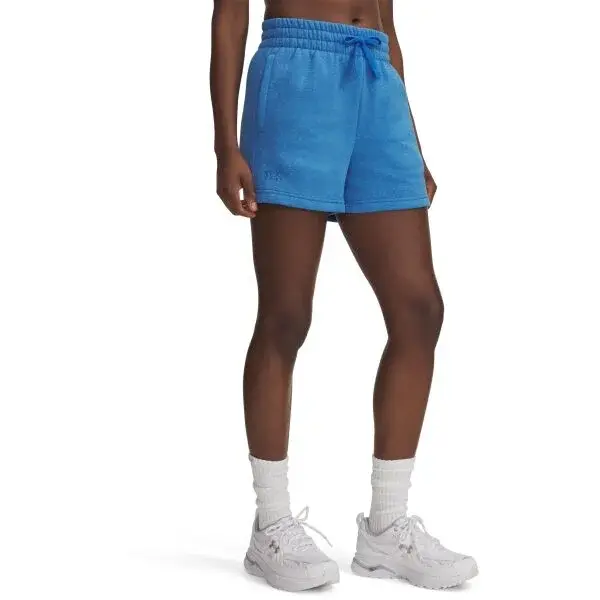 Under Armour RIVAL FLEECE Dámské kraťasy, světle modrá, velikost S