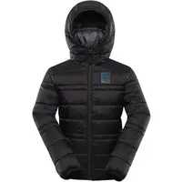 ALPINE PRO DOUWO Dětská zimní bunda, černá, velikost 104-110