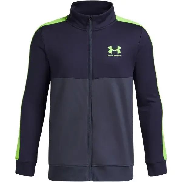 Under Armour KNIT TRACK Chlapecká sportovní souprava, tmavě šedá, velikost M