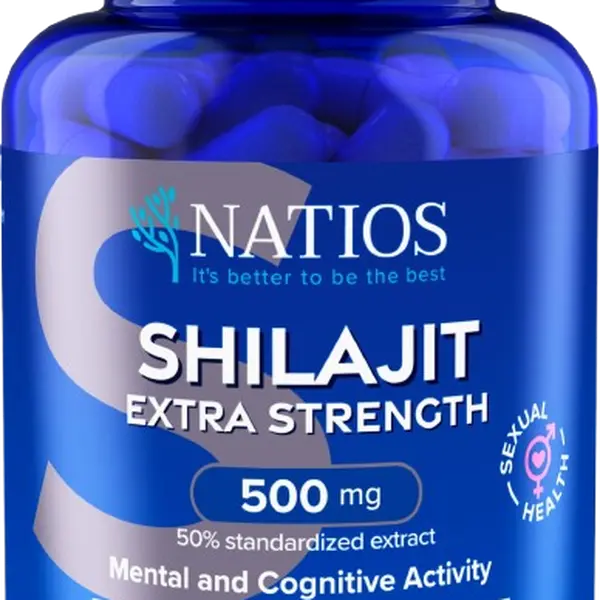 NATIOS Shilajit Extra Strength 500 mg 90 kapslí