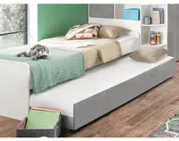 Prídavné výsuvné lôžko pod posteľ Joker, biele/šedý beton%