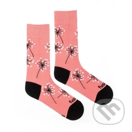 Ponožky Zaláskovaná púpava ružová S (Unisex veľkosť S (veľkosť 35-38))