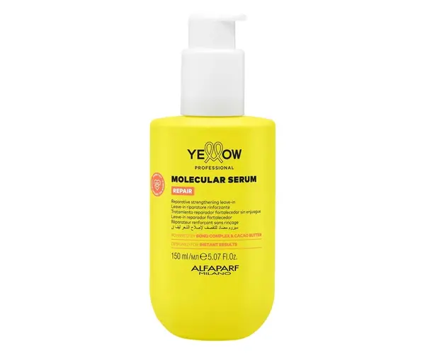 Regenerační posilující bezoplachové sérum pro poškozené vlasy Yellow Professional Repair Molecular Serum - 150 ml + dárek zdarma