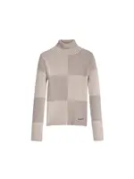 Desigual Sveter  piesková / tmavobéžová