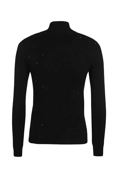 Černý rolák s angorou