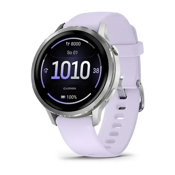 Garmin Venu 4 - 41 mm, Silver / Periwinkle
