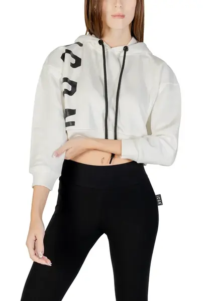 Dámská crop mikina s kapucí