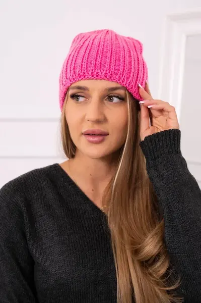 Dámska čiapka Rebeka K345 ružová neon