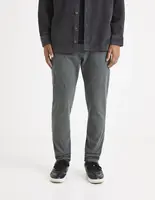 Šedé pánske skrátené nohavice Celio