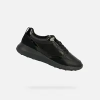 Black Women's Geox Alleniee Sneakers - Women's