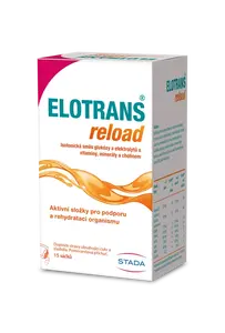 Elotrans reload, izotonický nápoj s elektrolyty 15 sáčků