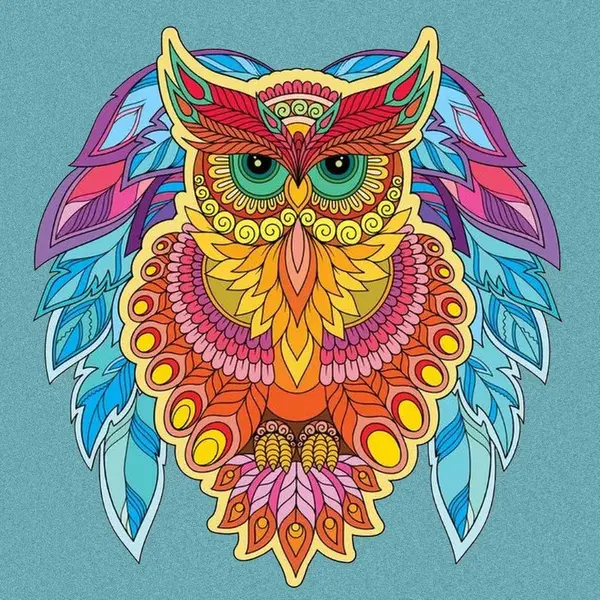 Sparkys Maľovanie podľa čísel Sova Múdrosti 30 x 30 cm