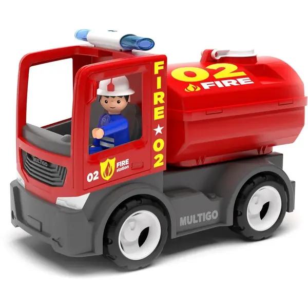 Eco MultiGO Fire Cisterna s hasičom Auto s Igráčkom
