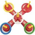 Hádzacie hra kríž s kruhmi